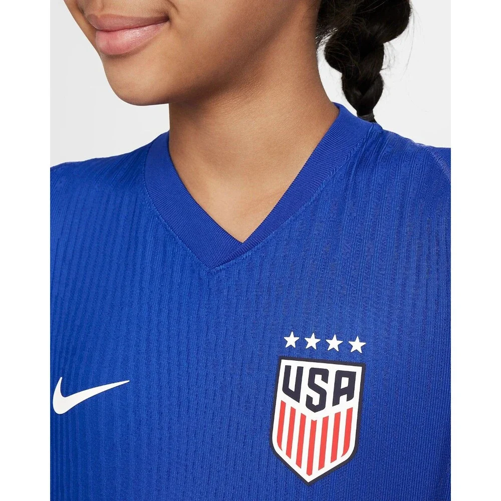 Nike 2024 USWNT 4-Star USA Adv Knit Away Soccer Jersey FJ1526-418 Kids Medium